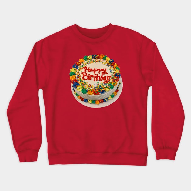 Birthday Cake Crewneck Sweatshirt by SPINADELIC